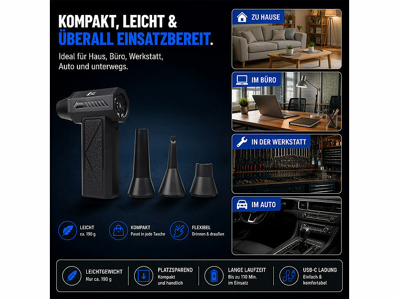 ; Akku-Druckluftgebläse Akku-Druckluftgebläse Akku-Druckluftgebläse
