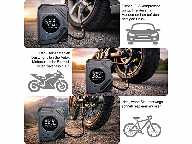 ; Akku-Kompressor-Luftpumpen Akku-Kompressor-Luftpumpen