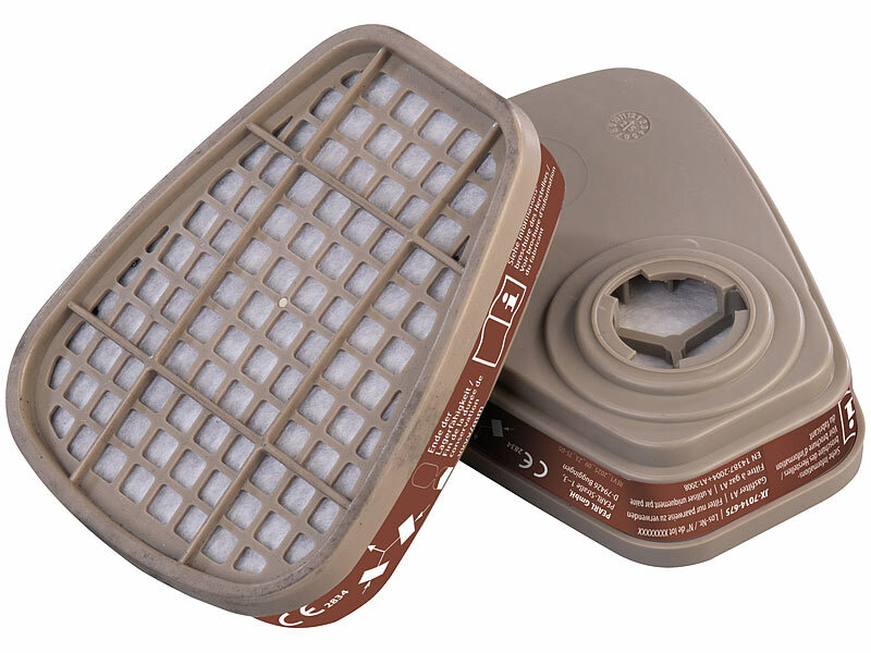 ; Wiederverwendbare Atemschutzmasken mit Schutzbrillen und austauschbaren Filtern Wiederverwendbare Atemschutzmasken mit Schutzbrillen und austauschbaren Filtern 