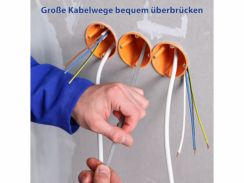 ; Elektroinstallationswerkzeug, Elektroinstallations WerkzeugKabel Einziehen WerkzeugKabeleinzüge Kabelverlegungen Kabelzugänge Kabel-Verlege-WerkzeugeKabeleinziehwerkzeugeWandkanäle Bodenkanäle Elektriker Handgriffe mit Spiralen Metallhaken GriffeKabeleinziehhilfen 30m Elektroinstallationswerkzeug, Elektroinstallations WerkzeugKabel Einziehen WerkzeugKabeleinzüge Kabelverlegungen Kabelzugänge Kabel-Verlege-WerkzeugeKabeleinziehwerkzeugeWandkanäle Bodenkanäle Elektriker Handgriffe mit Spiralen Metallhaken GriffeKabeleinziehhilfen 30m 