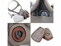 ; Wiederverwendbare Atemschutzmasken mit Schutzbrillen und austauschbaren Filtern Wiederverwendbare Atemschutzmasken mit Schutzbrillen und austauschbaren Filtern