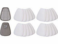 ; Wiederverwendbare Atemschutzmasken mit Schutzbrillen und austauschbaren Filtern Wiederverwendbare Atemschutzmasken mit Schutzbrillen und austauschbaren Filtern 