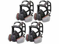 ; Wiederverwendbare Atemschutzmasken mit Schutzbrillen und austauschbaren Filtern Wiederverwendbare Atemschutzmasken mit Schutzbrillen und austauschbaren Filtern 