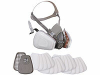 ; Wiederverwendbare Atemschutzmasken mit Schutzbrillen und austauschbaren Filtern Wiederverwendbare Atemschutzmasken mit Schutzbrillen und austauschbaren Filtern