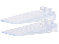 AGT 2er-Set transparente Kunststoff-Türkeile, 8,7 cm, stapelbar; Klappbare Trittleitern Klappbare Trittleitern Klappbare Trittleitern Klappbare Trittleitern 