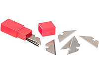 AGT 10 Ersatzklingen für Profi-Mini-Cuttermesser mit Klappsystem, 30 mm