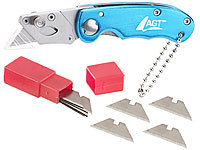 AGT Klapp Cuttermesser, Teppichmesser Profi, Mini Messer