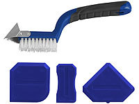 AGT 5in1-Fugenwerkzeug-Set mit Fugenmesser, Fugenbürste, 3 Fugenglättern; 3D-Silikonkleber 