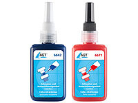 AGT Schrauben und Muttersicherungsmittel, mittel und hochfest, 2x 50 ml; 2-Komponenten-Kleber, Sekundenkleber mit Granulat 2-Komponenten-Kleber, Sekundenkleber mit Granulat 2-Komponenten-Kleber, Sekundenkleber mit Granulat 2-Komponenten-Kleber, Sekundenkleber mit Granulat 