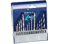 AGT Bohrer-Set 15-tlg. mit HSS-Metallbohrer, Holz & Steinbohrer; Bit-Sets 