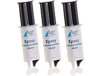 AGT Epoxy 2-Komponenten-Kleber, hohe Belastbarkeit: 23 N/mm², 3er-Pack