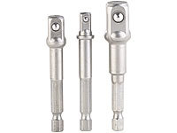 AGT Professional 3-teiliges Adapter-Set Sechskant auf Vierkant, 6,4/9,5/12,7 mm; Akkus für Akku-Werkzeuge Akkus für Akku-Werkzeuge Akkus für Akku-Werkzeuge Akkus für Akku-Werkzeuge 