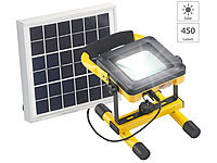 AGT Solar-LED-Baustrahler mit Akku, 4,5-Watt-Solarpanel, 10 Watt, 450 lm
