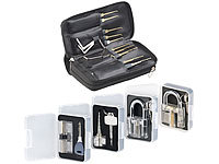 AGT Profi-Lockpicking-Set mit 32 Werkzeugen und 4 Übungsschlössern; Lockpicking-Bügel-Übungsschlösser Lockpicking-Bügel-Übungsschlösser Lockpicking-Bügel-Übungsschlösser Lockpicking-Bügel-Übungsschlösser Lockpicking-Bügel-Übungsschlösser 