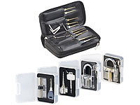 AGT Profi-Lockpicking-Set mit 32 Werkzeugen und 4 Übungsschlössern