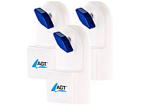 AGT Manueller Heizkörper-Entlüfter m. integriertem Wasserbehälter, 3er-Set