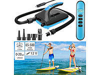 AGT Elektrische Luftpumpe für SUP-Boards & Boote, 6 Aufsätze, 500 l/Min.