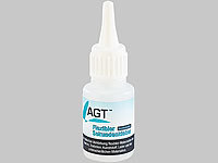 AGT Elastischer Sekundenkleber mit Dosierspitze, 20-g-Flasche, transparent; Styroporschneider 