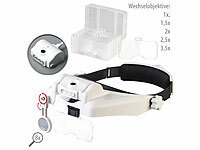 AGT Akku-Stirnlupe mit 1-/1,5-/2-/2,5-/3,5-facher Vergrößerung & LED-Licht; Uhrmacherwerkzeuge, Digitale Wasserwaagen Uhrmacherwerkzeuge, Digitale Wasserwaagen 