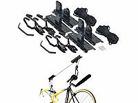AGT 2er-Set platzsparende Fahrrad-Aufhänger mit Liftsystem, bis 20 kg