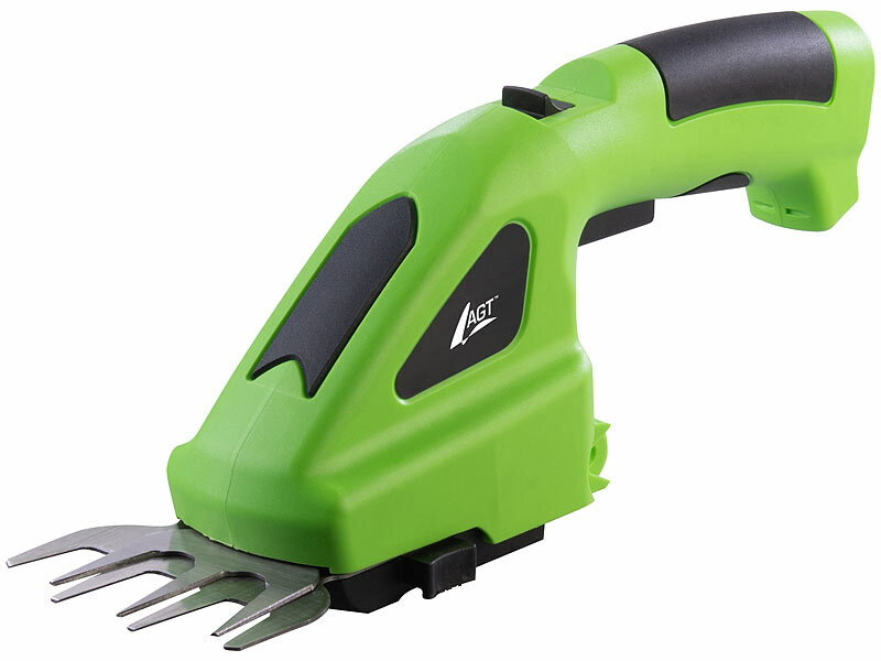 ; Akku-Gartenschere mit Wechselaufsätzen Akku-Gartenschere mit Wechselaufsätzen 