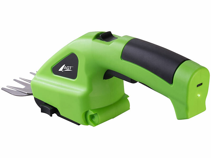 ; Akku-Gartenschere mit Wechselaufsätzen Akku-Gartenschere mit Wechselaufsätzen 